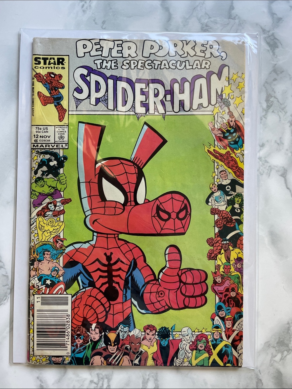 Peter Porker, the Spectacular Spider-Ham #12 - Newsstand Edition 1986 Marvel